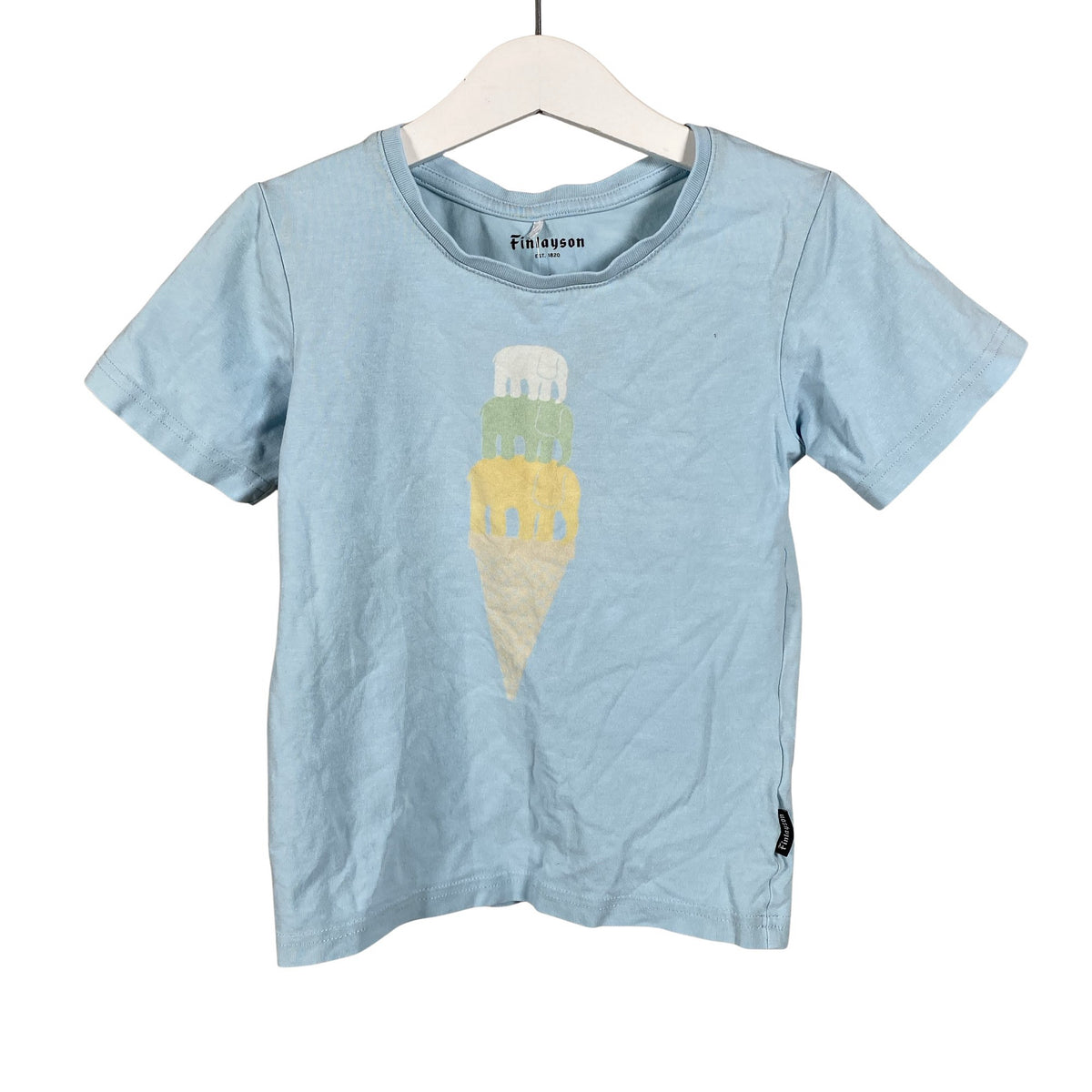 Unisex Finlayson - T-paita, koko 110 - 116 - Vaaleansininen (1)