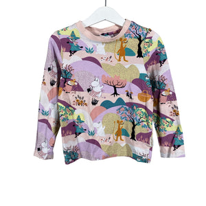 Tyttöjen Moomin by Martinex - Trikoopaita, koko 98 - 104 - Vaaleanpunainen (1)