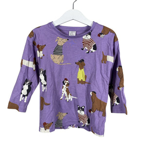 Unisex Lindex - Trikoopaita, koko 92 - 98 - Violetti (1)