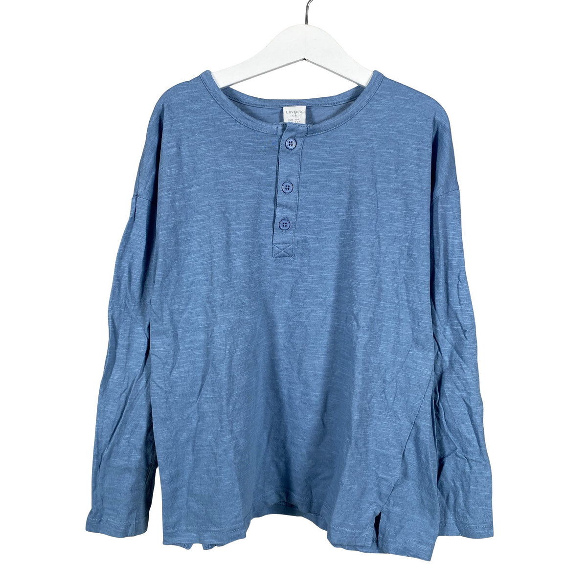 Unisex Lindex - Trikoopaita, koko 128 - 134 - Vaaleansininen (1)