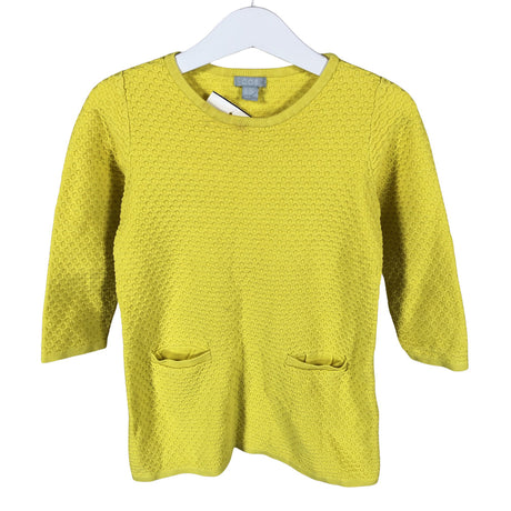 Tyttöjen COS - Neulemekko, koko 98 - 104 - Keltainen ()