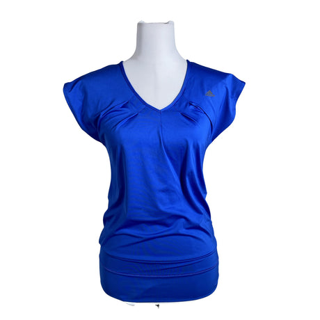 Naisten Adidas - Urheilupaita, lyhyet hihat, koko 34 - Sininen ()