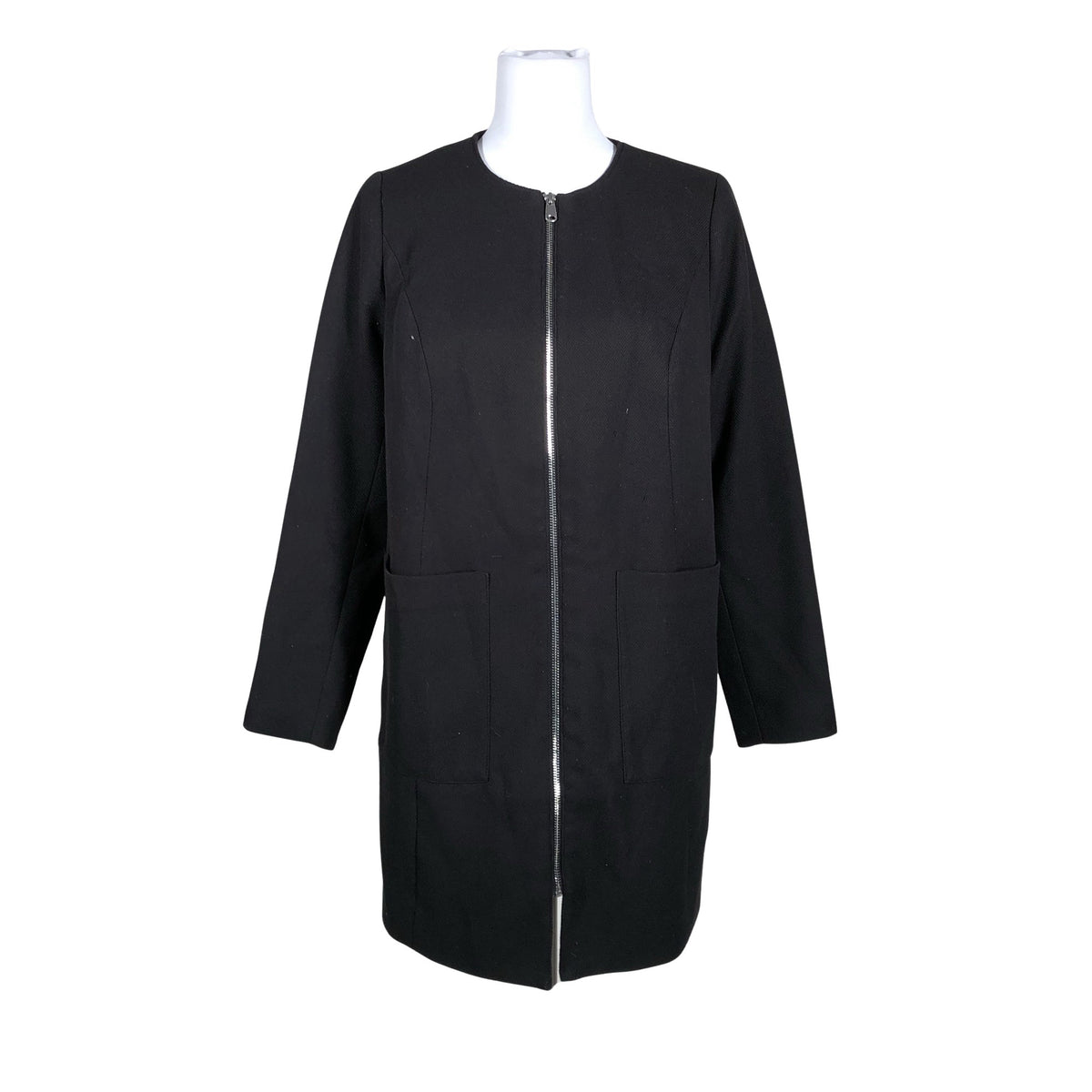 Naisten H&M Mama - Villakangastakki, koko 38 - Musta (1)