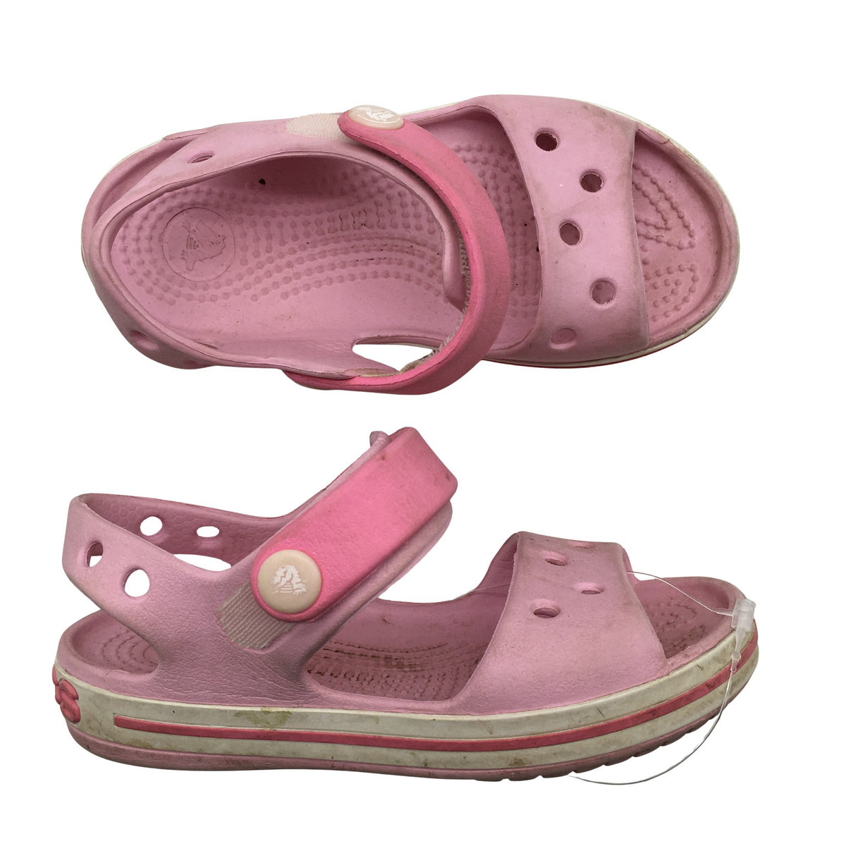 Tyttöjen Crocs - Sandaalit, koko 25 - Vaaleanpunainen (1)