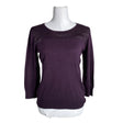 Naisten Per Una by Marks & Spencer - Neuletakki, koko 38 - Violetti ()