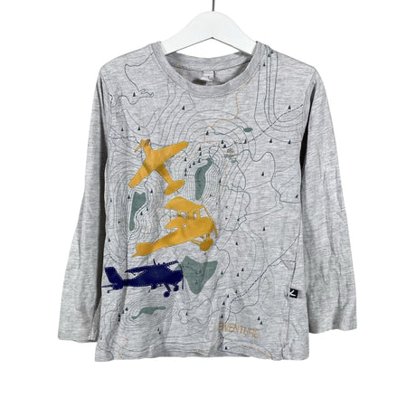 Unisex Keiki - Trikoopaita, koko 116 - 122 - Harmaa ()
