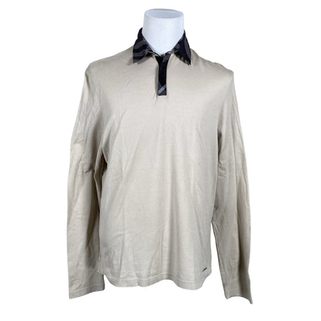 Miesten Burberry - Pikeepaita, koko XL - Beige ()