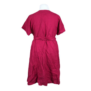 Naisten Linen Feels - Kangasmekko, koko 42 - Pinkki (2)