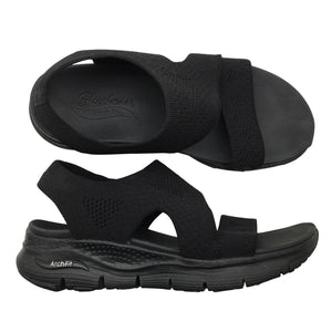 Naisten Skechers - Sandaalit, koko 38 - Musta (1)