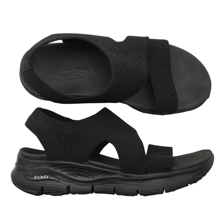 Naisten Skechers - Sandaalit, koko 38 - Musta ()