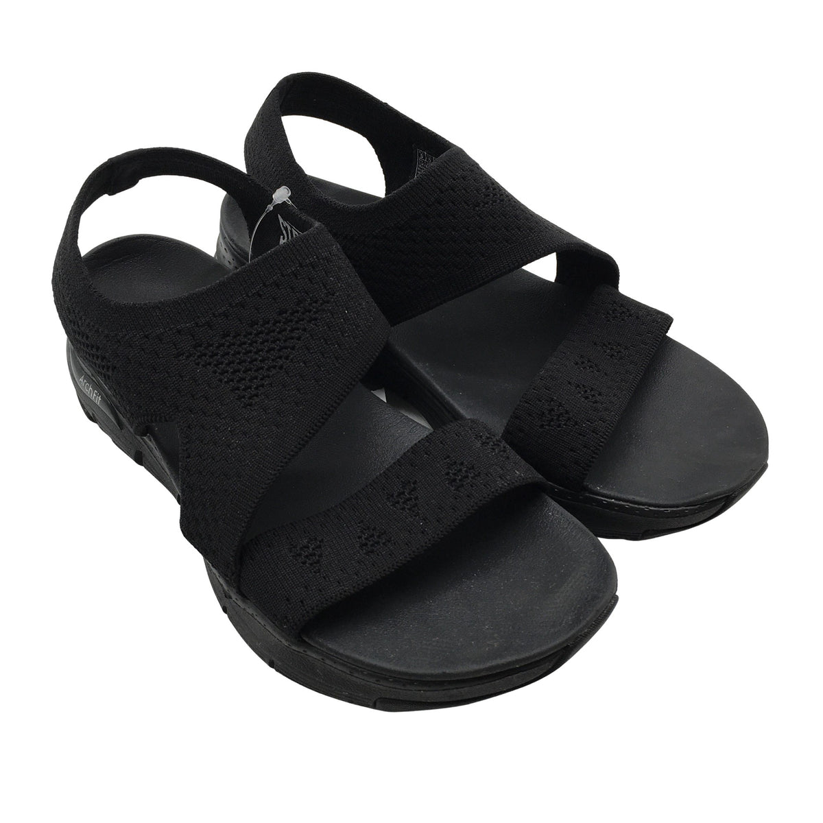 Naisten Skechers - Sandaalit, koko 38 - Musta (2)