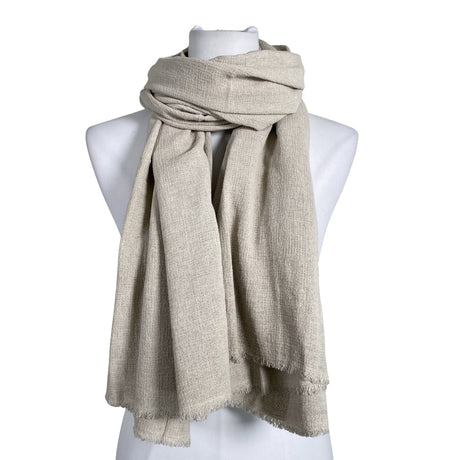 Naisten Bohemiana - Huivi, koko Maxi - Beige ()