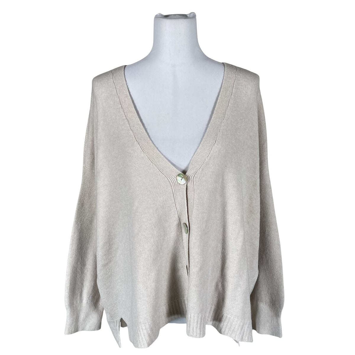 Naisten Bypias - Neuletakki, koko 40 - Beige (1)