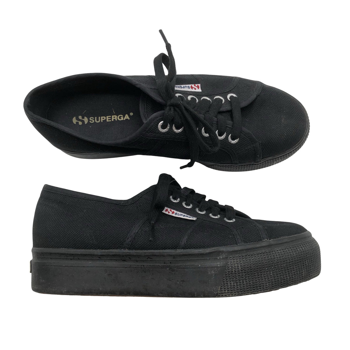 Naisten Superga - Tennarit, koko 40 - Musta (1)