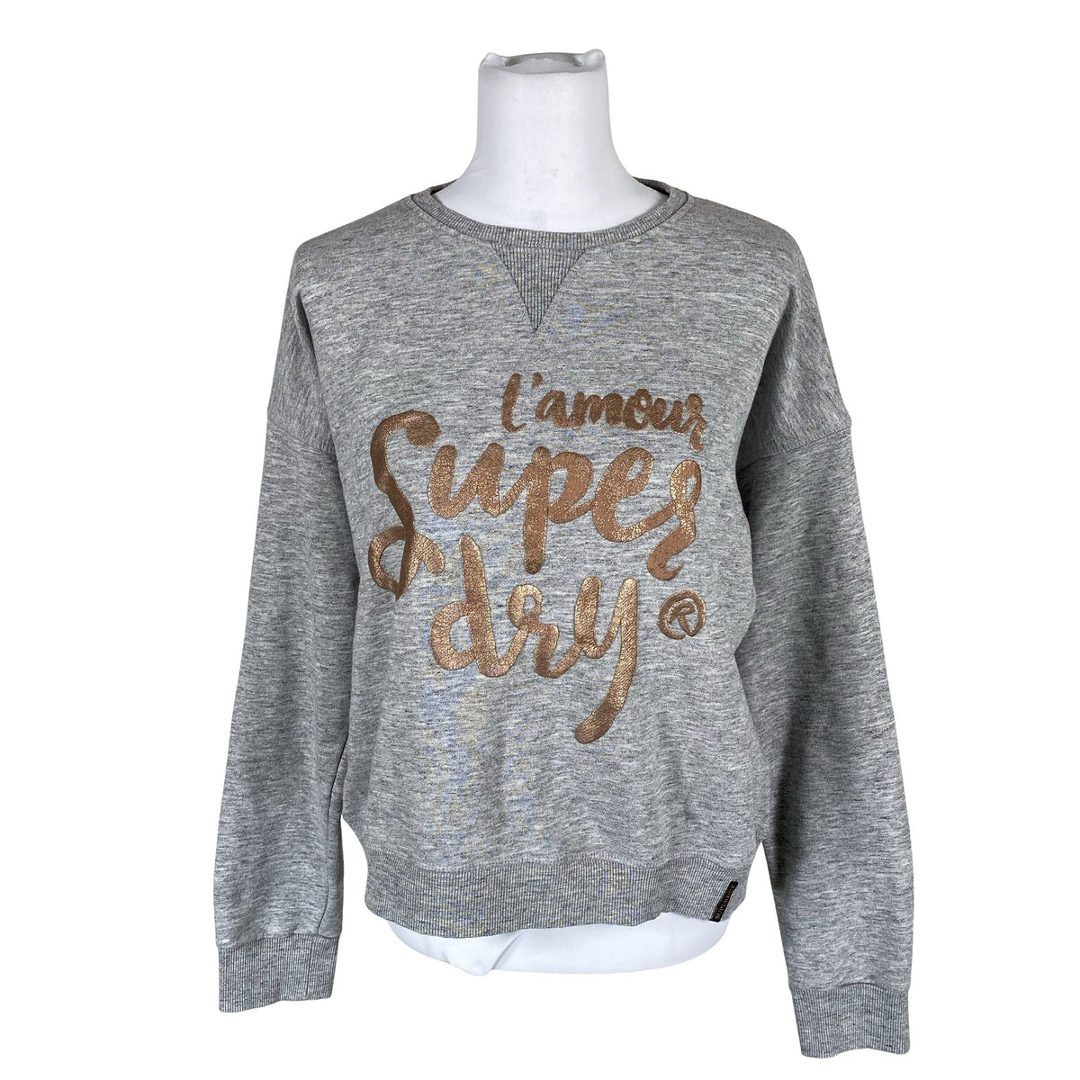 Naisten Superdry - Collegepaita, koko 38 - Harmaa (1)