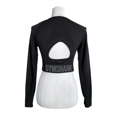 Naisten Gymshark - Urheilupaita, pitkät hihat, koko 36 - Musta (2)