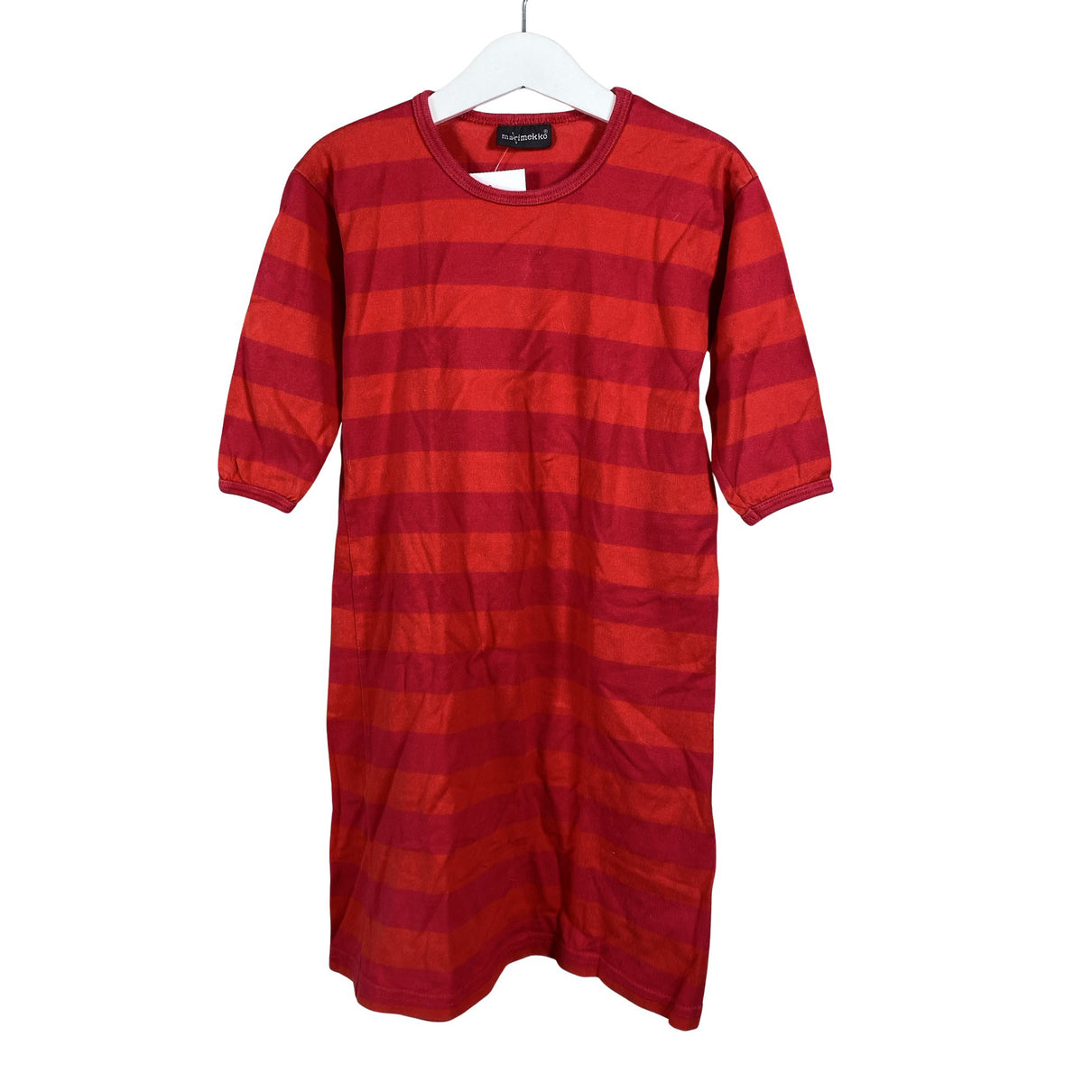 Tyttöjen Marimekko - Trikoomekko, koko 86 - 92 - Punainen (1)
