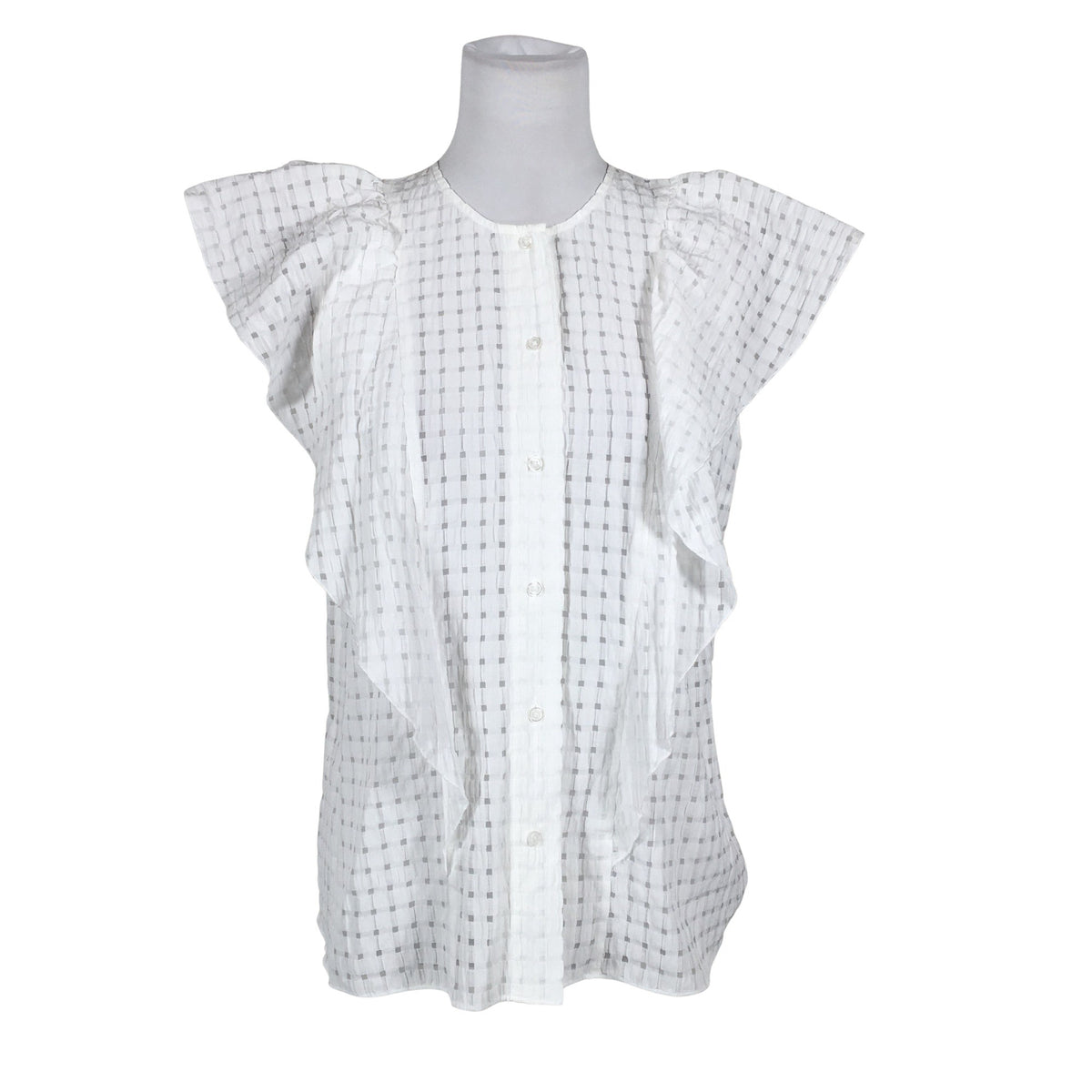Naisten InWear - Lyhythihainen pusero, koko 40 - Valkoinen (1)