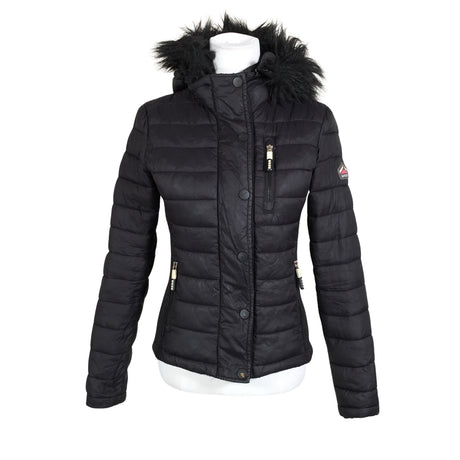 Naisten Superdry - Toppatakki, koko 36 - Musta ()