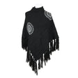 Naisten Desigual - Poncho, koko One size - Musta ()