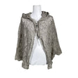 Naisten Handmade - Poncho, koko 36 - Harmaa ()