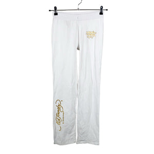 Naisten Ed Hardy - Trikoohousut, koko 34 - Valkoinen (1)