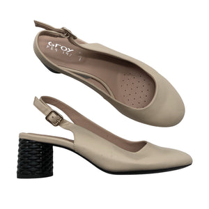Naisten Geox - Korkokengät, koko 37 - Beige (1)