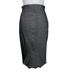 Naisten Karen Millen - Suora hame, koko 38 - Harmaa (2)
