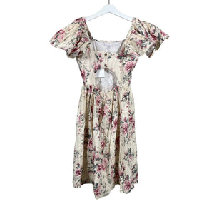 Tyttöjen Next - Kangasmekko, koko 134 - 140 - Beige (2)