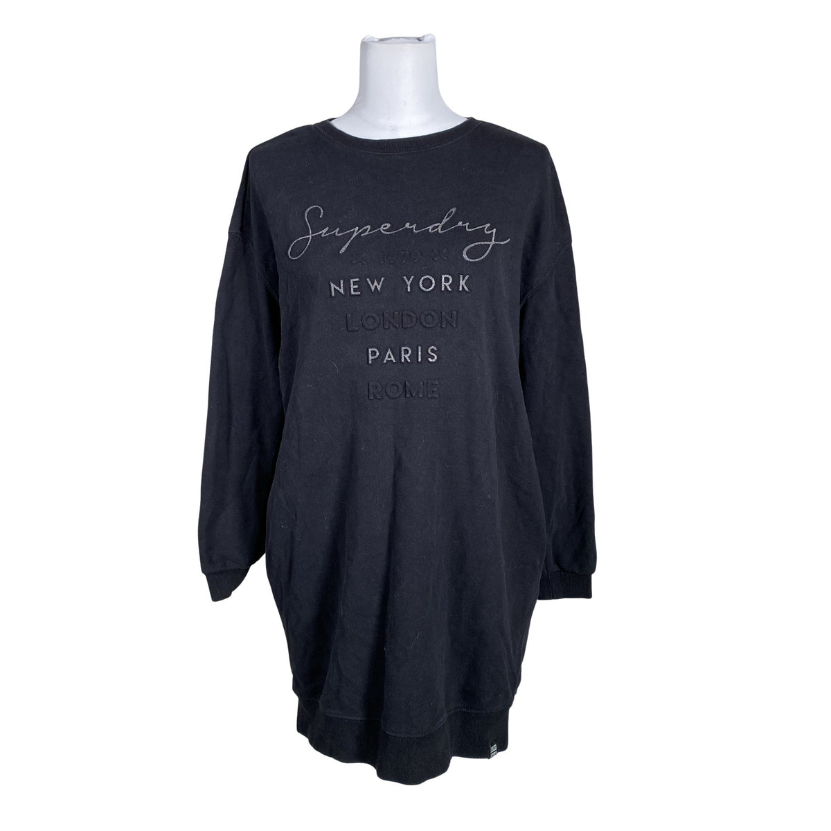 Naisten Superdry - Collegetunika, koko 38 - Musta (1)