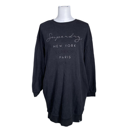 Naisten Superdry - Collegetunika, koko 38 - Musta ()