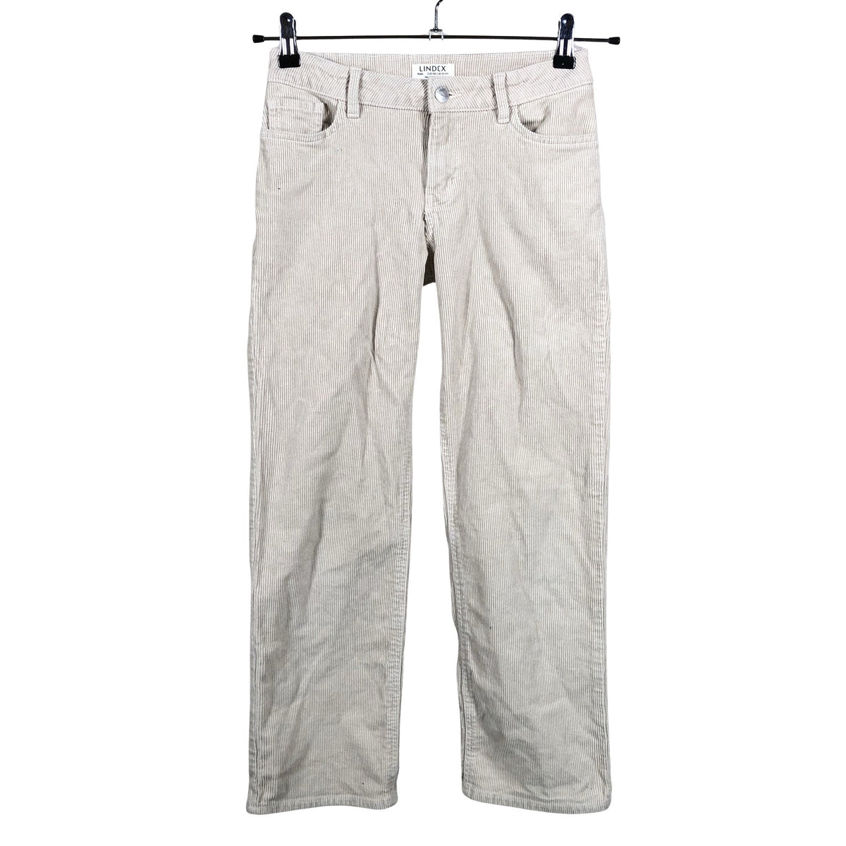 Tyttöjen Lindex - Samettihousut, koko 146 - 152 - Beige (1)