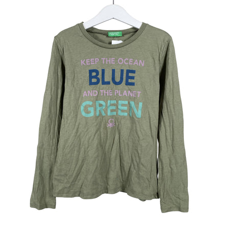 Unisex Benetton - Trikoopaita, koko 134 - 140 - Vihreä ()
