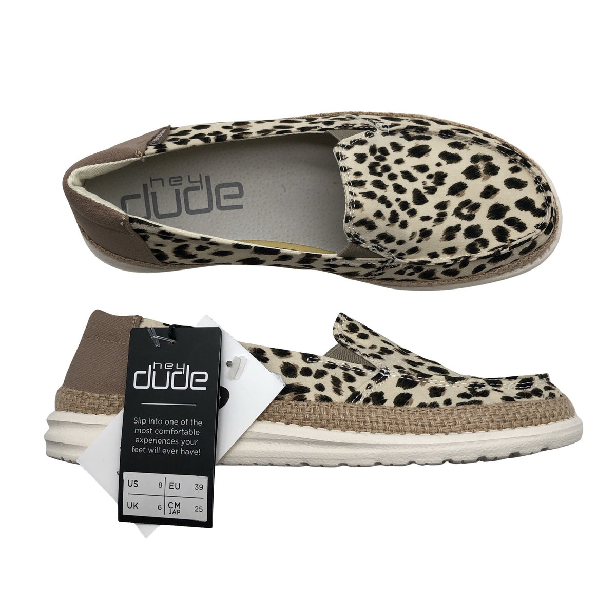 Naisten Hey Dude - Loaferit, koko 39 - Beige (1)