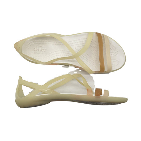 Naisten Crocs - Sandaalit, koko 37 - Beige ()