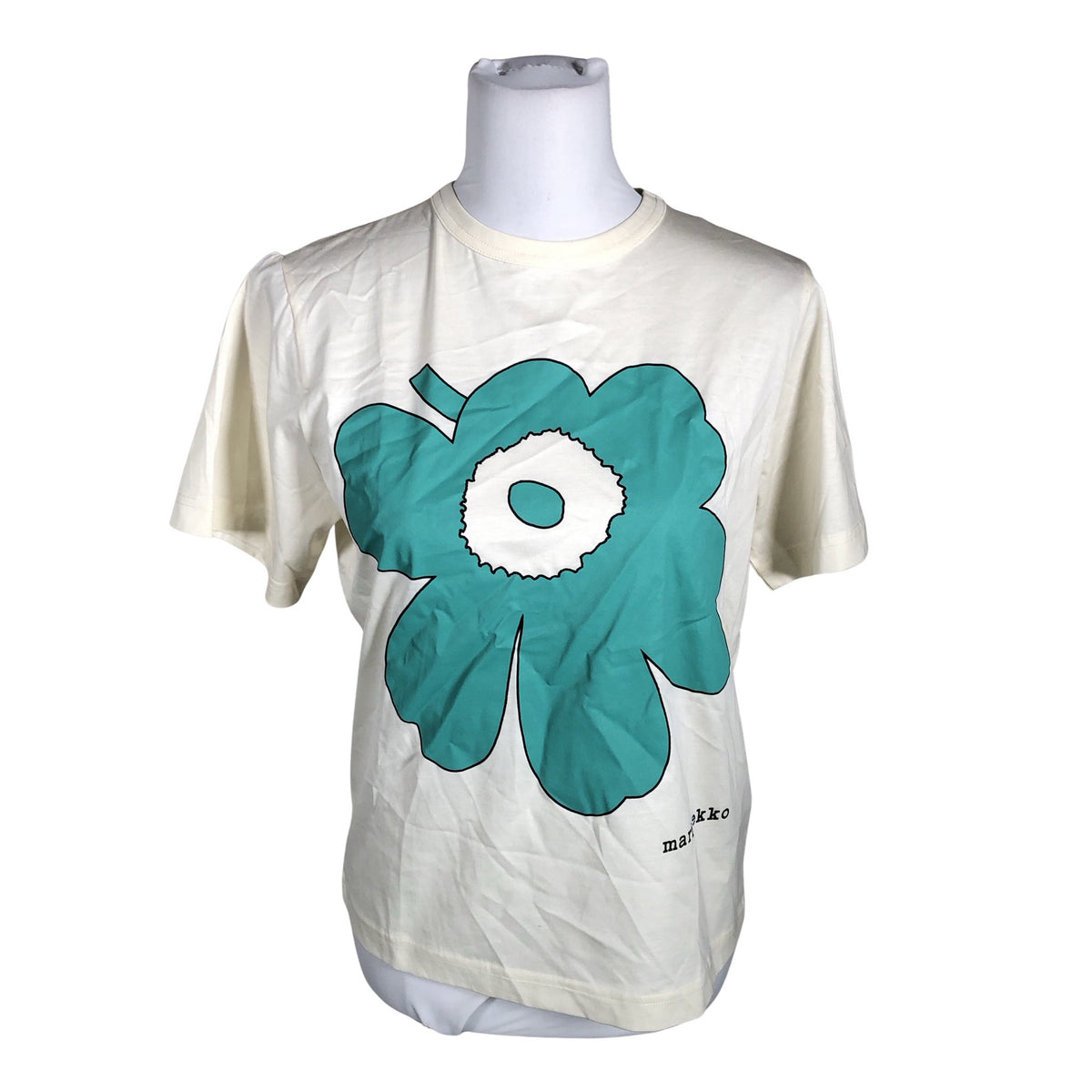 Naisten Marimekko - T-paita, koko 34 - Beige (1)