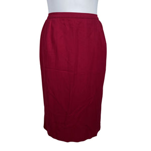 Naisten Handmade - Suora hame, koko 42 - Punainen (1)