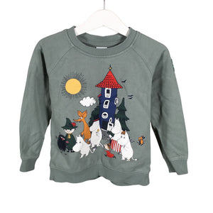 Unisex Polarn O. Pyret - Collegepaita, koko 98 - 104 - Vihreä (1)