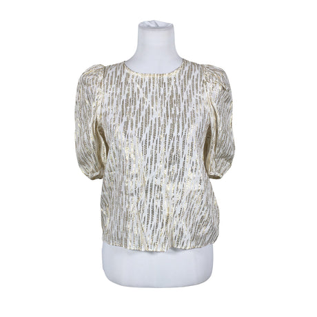 Naisten Holly & Whyte by Lindex - Lyhythihainen pusero, koko 36 - Beige ()
