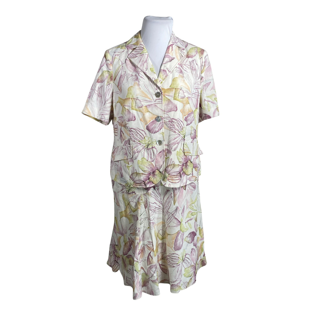 Naisten Atelier Creation - Jakkupuku, koko 44 - Valkoinen (2)