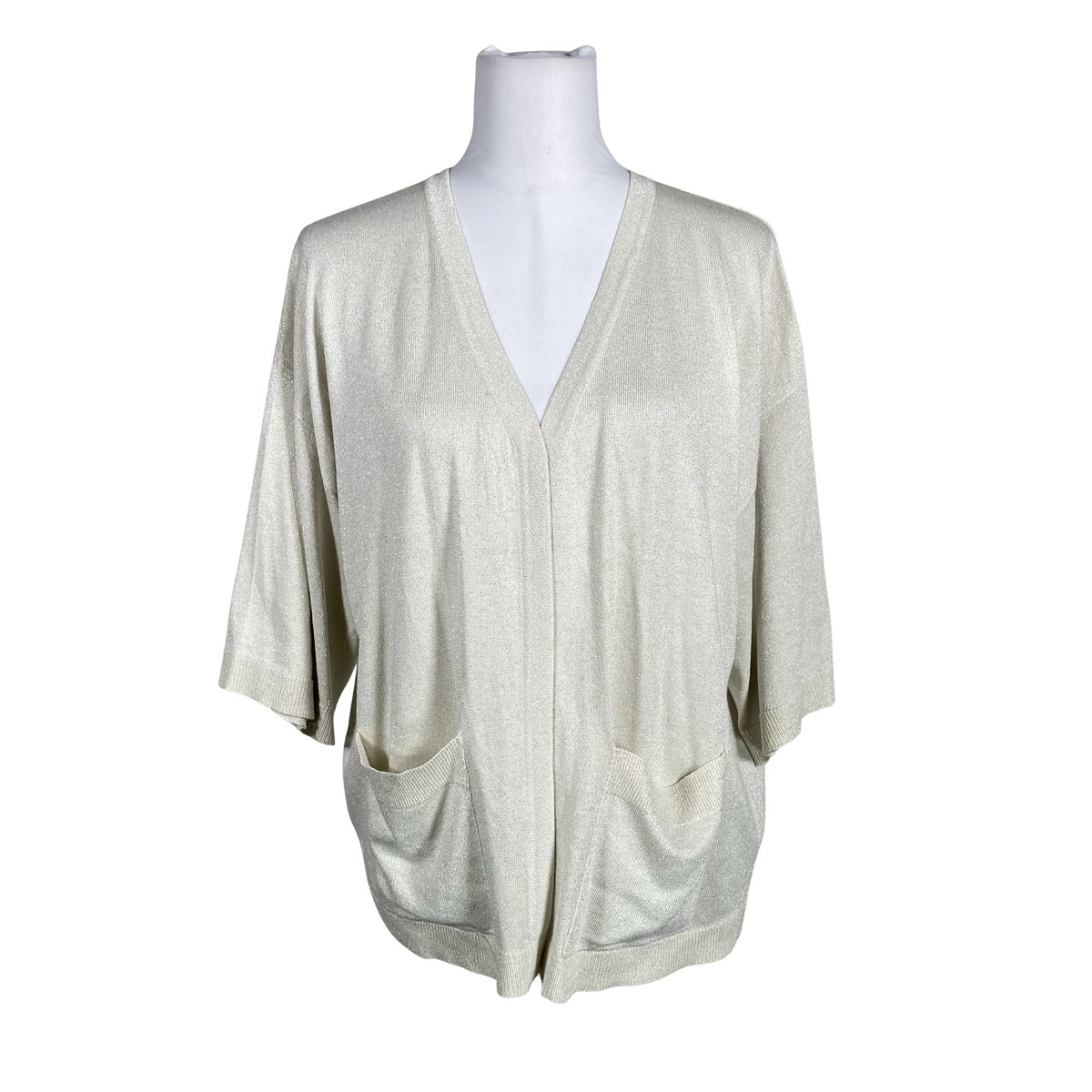 Naisten Kaffe - Neuletakki, koko 40 - Beige (1)