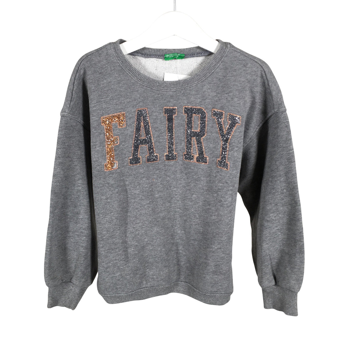 Unisex Benetton - Collegepaita, koko 128 - 134 - Harmaa (1)