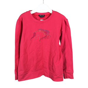 Tyttöjen Cavalliera - Collegepaita, koko 134 - 140 - Pinkki (1)