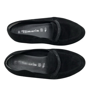 Naisten Tamaris - Loaferit, koko 38 - Musta (1)