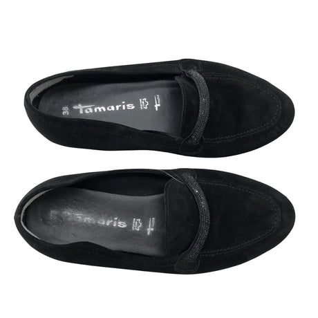 Naisten Tamaris - Loaferit, koko 38 - Musta ()