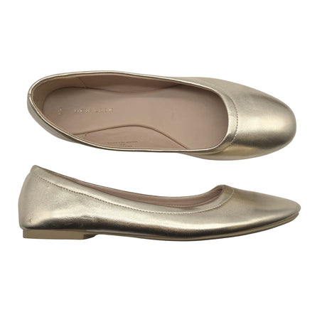 Naisten New Look - Ballerinat, koko 41 - Kulta ()