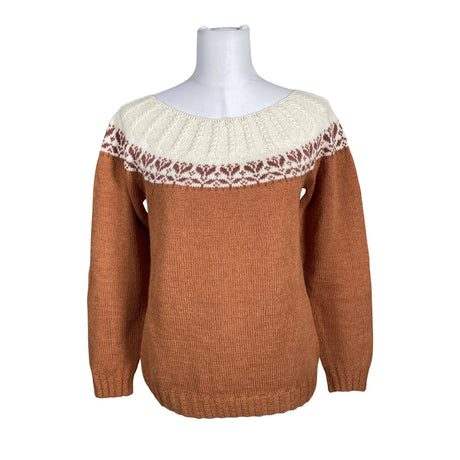 Naisten Handmade - Neulepaita, koko 40 - Ruskea ()