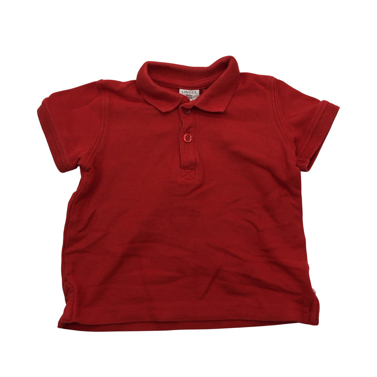 Unisex Lindex - Pikeepaita, koko 62 - 68 - Punainen (1)