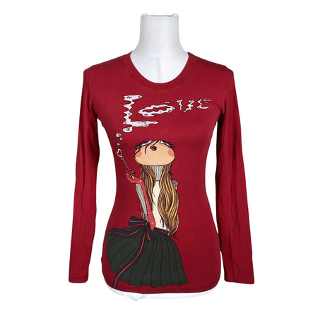 Naisten Love Moschino - Trikoopaita, koko 36 - Punainen ()