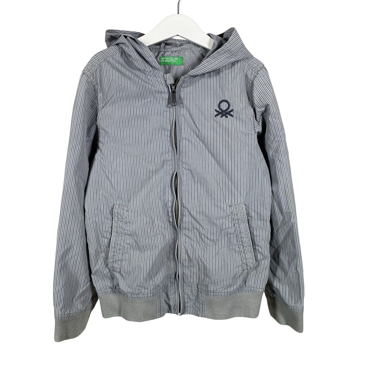 Tyttöjen Benetton - Ulkoilutakki, koko 122 - 128 - Harmaa (1)